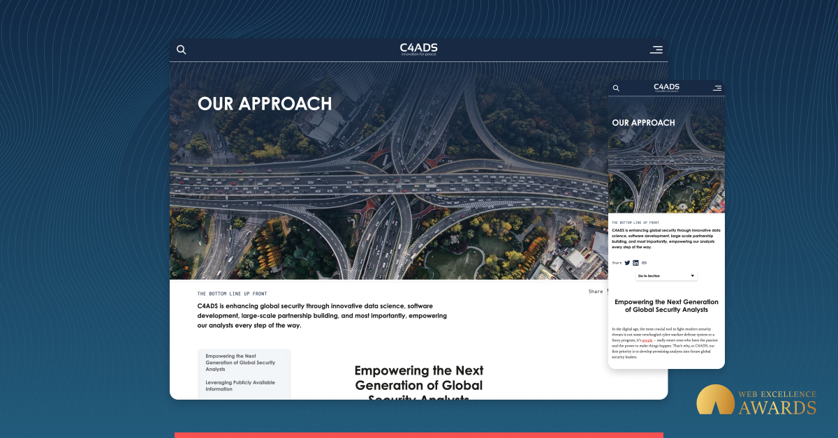C4ADS Award Winning Website